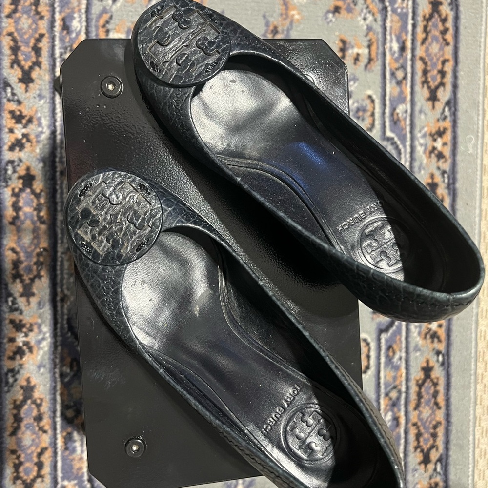 Tory Burch Black Ballet Flats